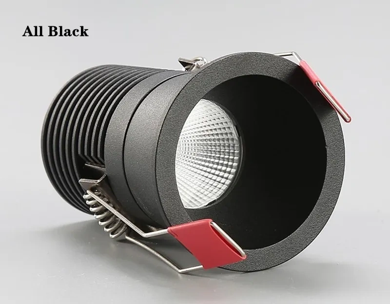 Dimmable Recessed Anti Glare COB LED Downlights 5W 7W 9W 12W LED Ceiling Lamps LED Ceiling Spot Lights Indoor Lighting AC85-220V