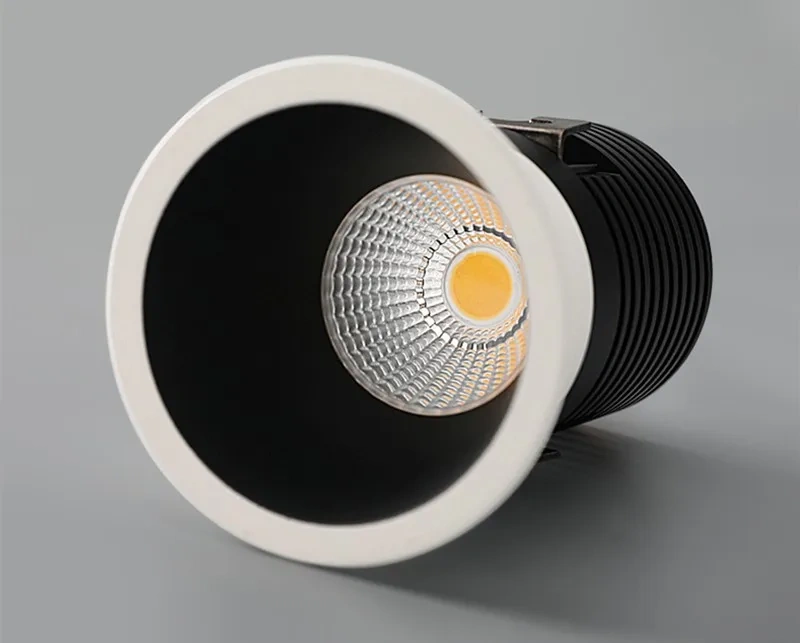 Dimmable Recessed Anti Glare COB LED Downlights 5W 7W 9W 12W LED Ceiling Lamps LED Ceiling Spot Lights Indoor Lighting AC85-220V
