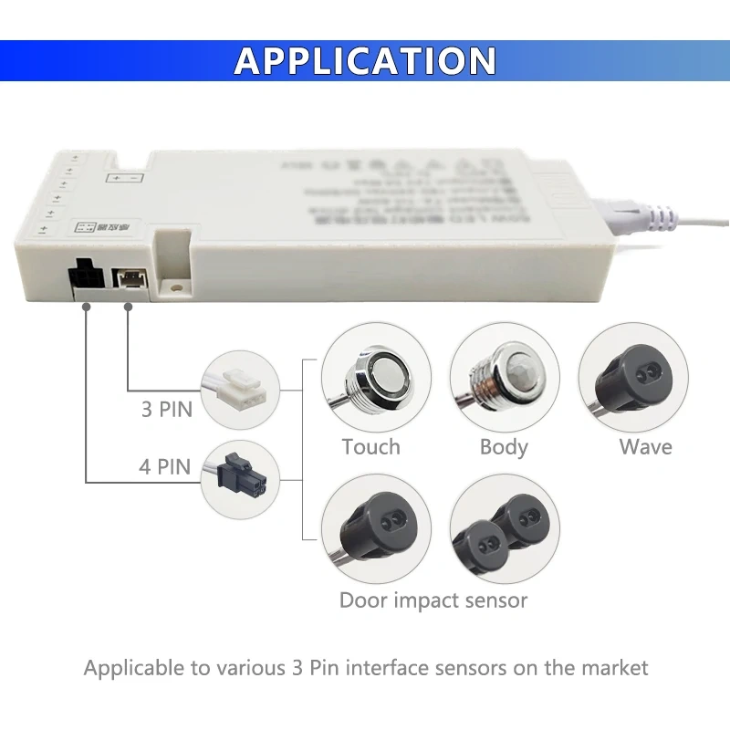 LED Cabinet Driver Power Supply 220V AC / DC 12V 24V 6 DuPont Port 24W 36W 60W 100W 150W Collector for Single Color Strip Light