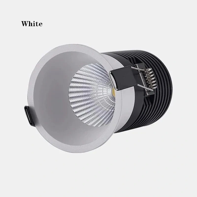 Dimmable Recessed Anti Glare COB LED Downlights 5W 7W 9W 12W LED Ceiling Lamps LED Ceiling Spot Lights Indoor Lighting AC85-220V