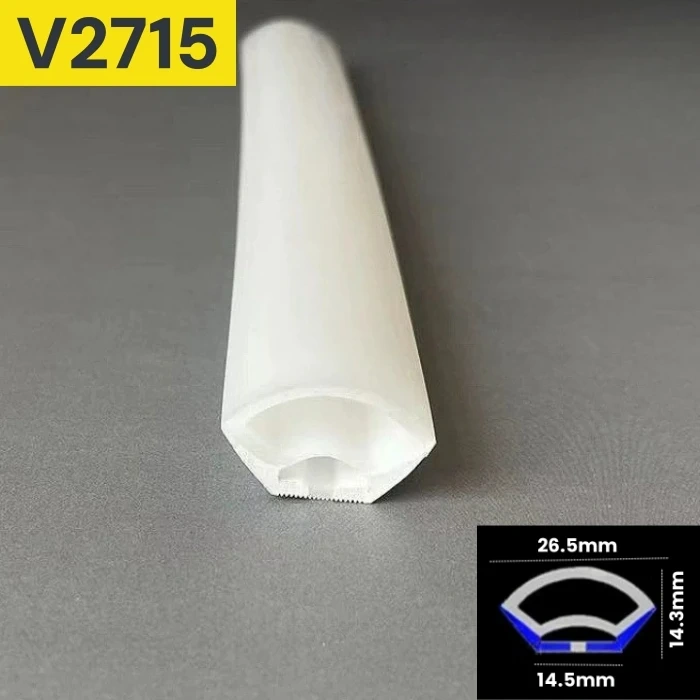 V-Shaped LED Neon Rope Lamp Flexible Silicone Tube Diffuser Channel DC12V Waterproof Cabinet Stair Corner Decor Neon Strip Light