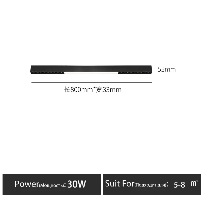 Surface mounted without main lamp living room lighting grille led ceiling lamp restaurant balcony home bedroom long linear lamps