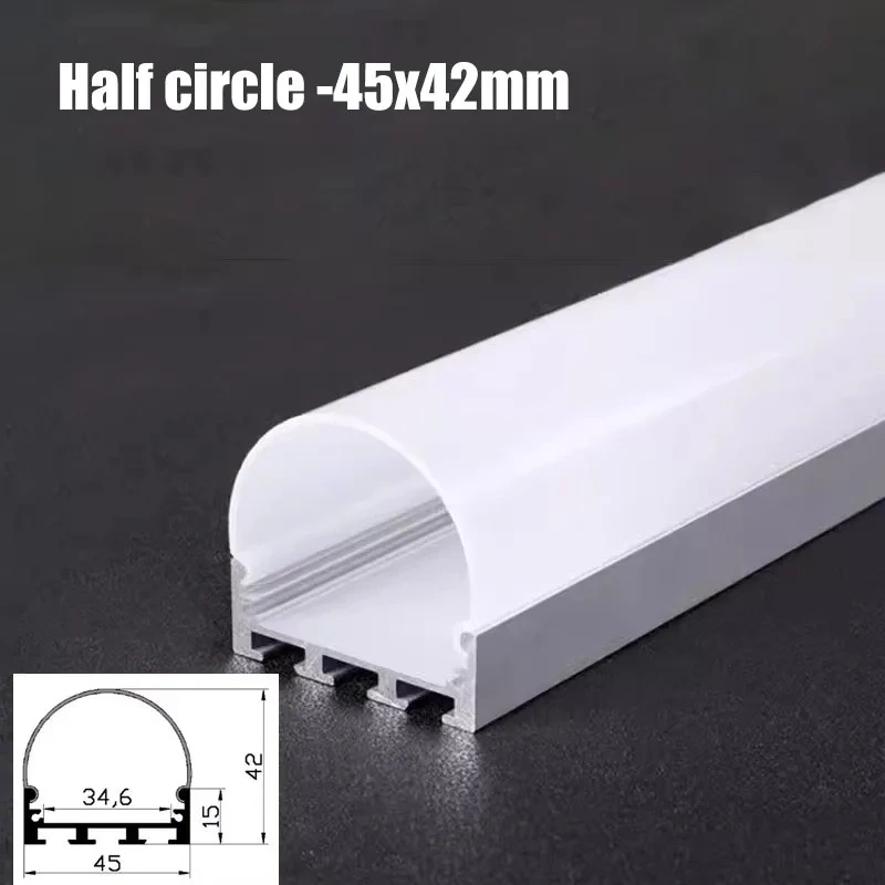 270 Luminescence Circular Led Aluminum Profile 20/30/40Mm Led Channel Diffuser Linear Bar Light Long Strip Pendant Lamp Tubes