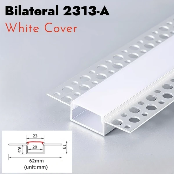 Borderless Ceiling Edge LED Aluminum Profile Recessed Embedded Channel Black Diffuser Wall Floor Stair Bathroom Bar Strip Lights