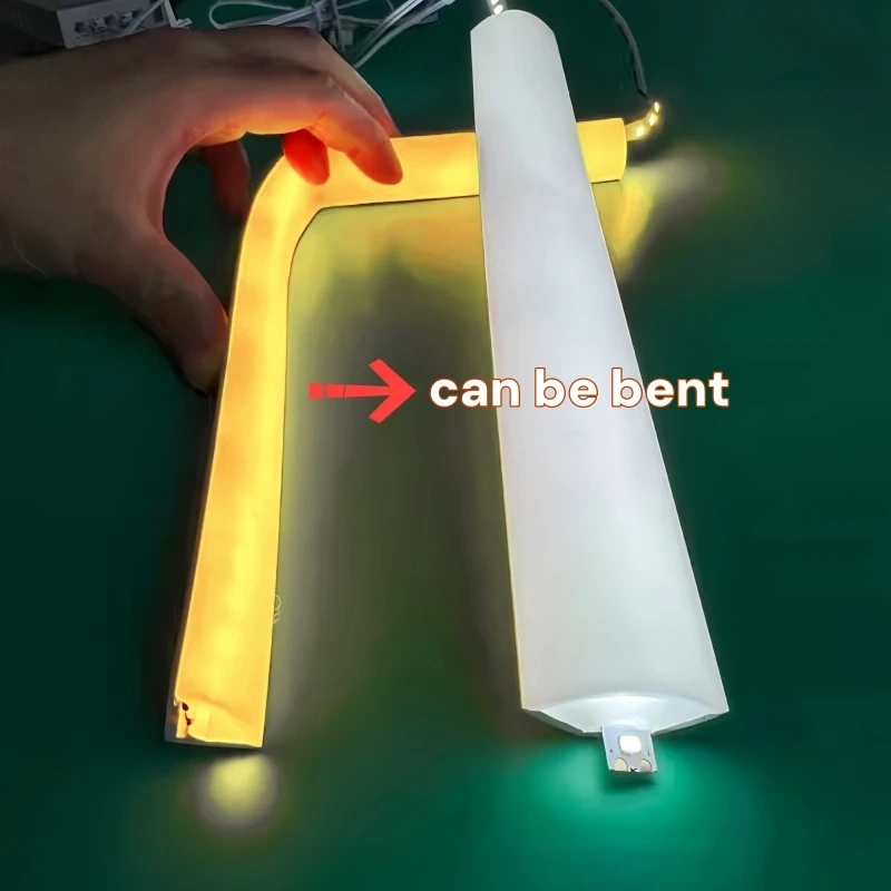 V-Shaped LED Neon Rope Lamp Flexible Silicone Tube Diffuser Channel DC12V Waterproof Cabinet Stair Corner Decor Neon Strip Light