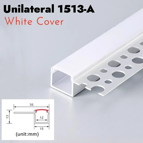 Borderless Ceiling Edge LED Aluminum Profile Recessed Embedded Channel Black Diffuser Wall Floor Stair Bathroom Bar Strip Lights