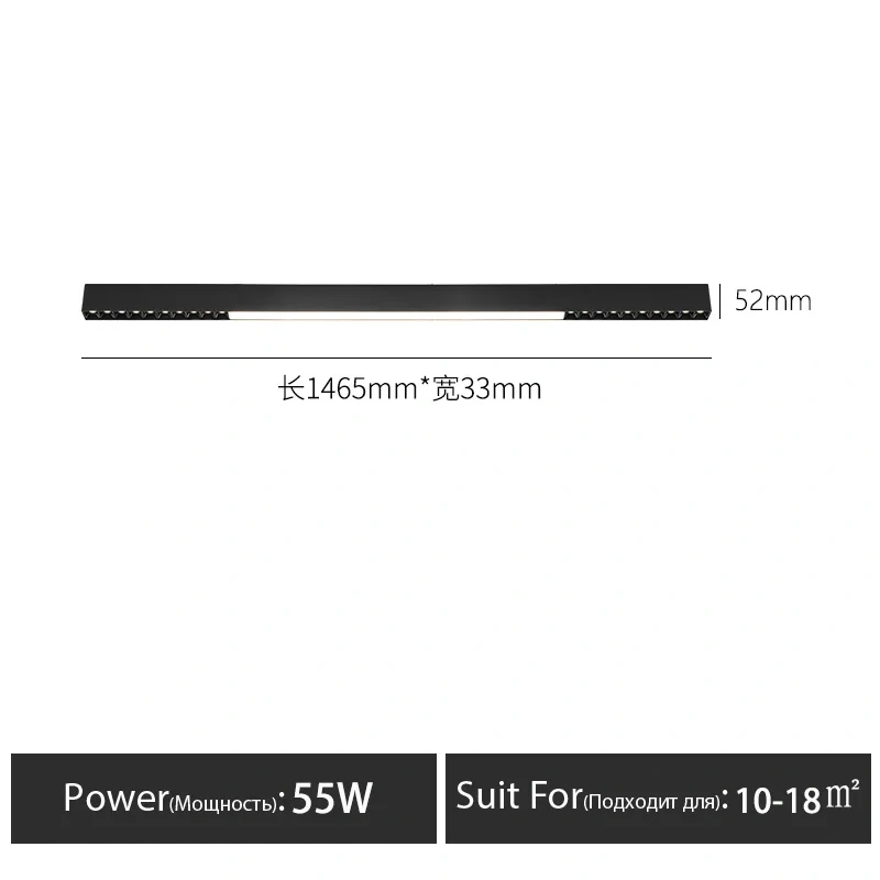 Surface mounted without main lamp living room lighting grille led ceiling lamp restaurant balcony home bedroom long linear lamps