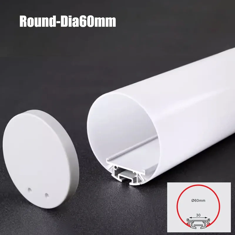 270 Luminescence Circular Led Aluminum Profile 20/30/40Mm Led Channel Diffuser Linear Bar Light Long Strip Pendant Lamp Tubes