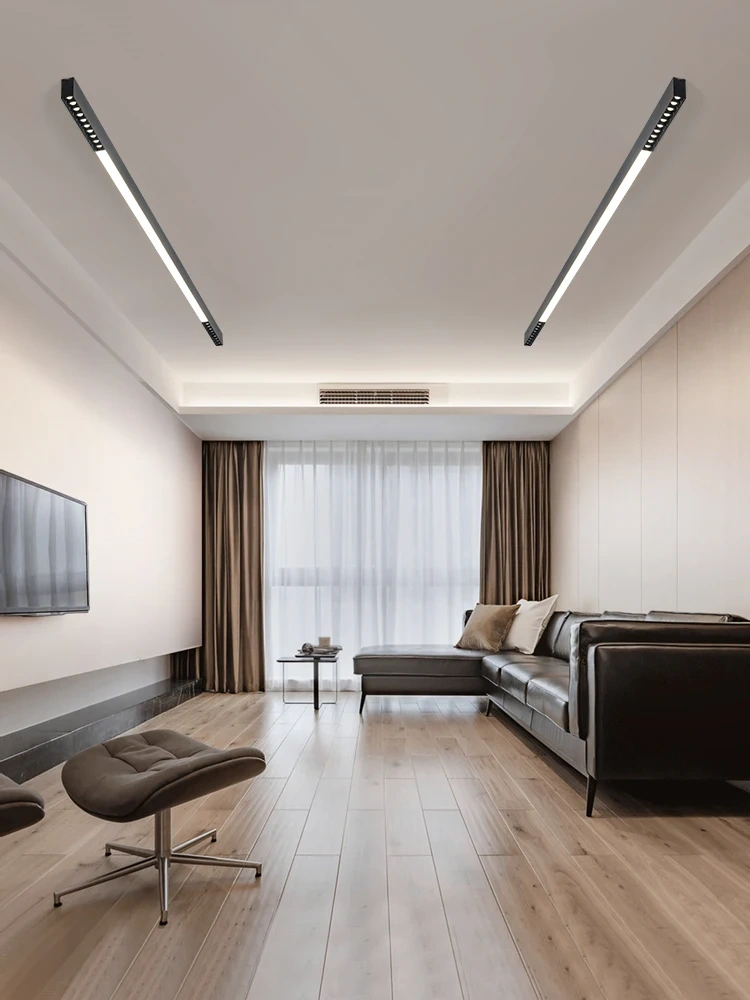 Surface mounted without main lamp living room lighting grille led ceiling lamp restaurant balcony home bedroom long linear lamps