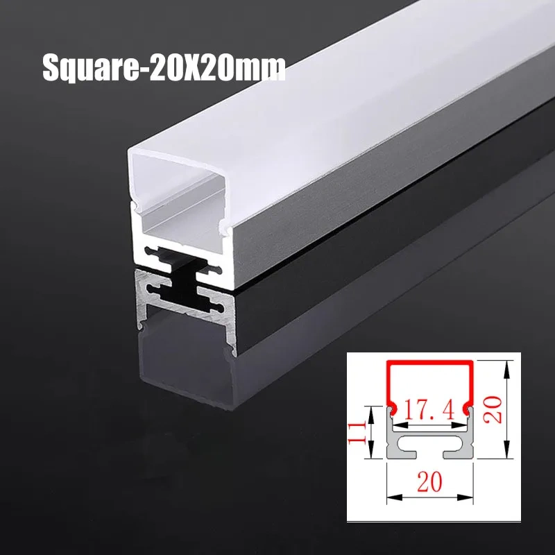 270 Luminescence Circular Led Aluminum Profile 20/30/40Mm Led Channel Diffuser Linear Bar Light Long Strip Pendant Lamp Tubes
