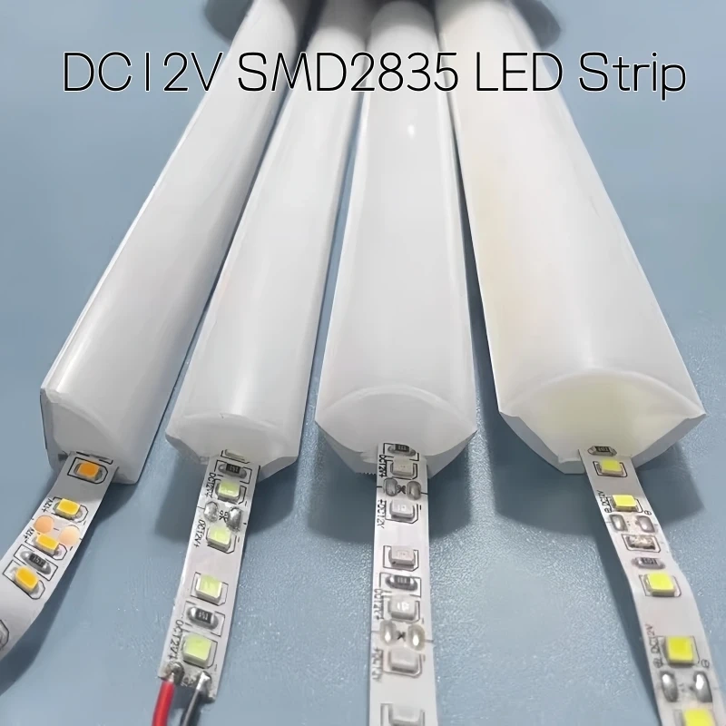 V-Shaped LED Neon Rope Lamp Flexible Silicone Tube Diffuser Channel DC12V Waterproof Cabinet Stair Corner Decor Neon Strip Light