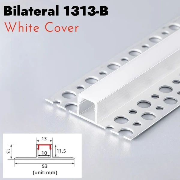 Borderless Ceiling Edge LED Aluminum Profile Recessed Embedded Channel Black Diffuser Wall Floor Stair Bathroom Bar Strip Lights