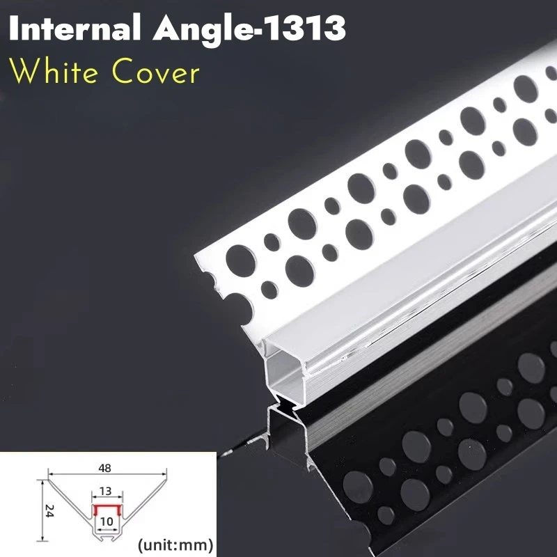 Borderless Ceiling Edge LED Aluminum Profile Recessed Embedded Channel Black Diffuser Wall Floor Stair Bathroom Bar Strip Lights
