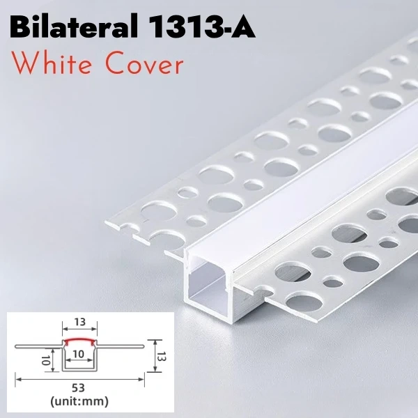 Borderless Ceiling Edge LED Aluminum Profile Recessed Embedded Channel Black Diffuser Wall Floor Stair Bathroom Bar Strip Lights