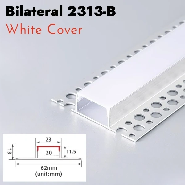 Borderless Ceiling Edge LED Aluminum Profile Recessed Embedded Channel Black Diffuser Wall Floor Stair Bathroom Bar Strip Lights