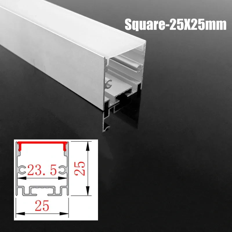 270 Luminescence Circular Led Aluminum Profile 20/30/40Mm Led Channel Diffuser Linear Bar Light Long Strip Pendant Lamp Tubes