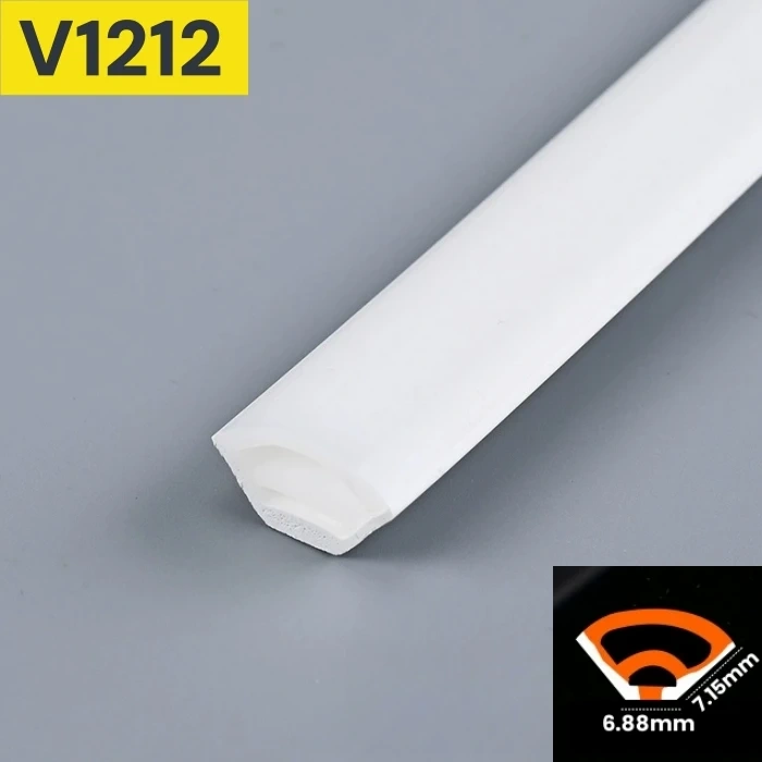 V-Shaped LED Neon Rope Lamp Flexible Silicone Tube Diffuser Channel DC12V Waterproof Cabinet Stair Corner Decor Neon Strip Light