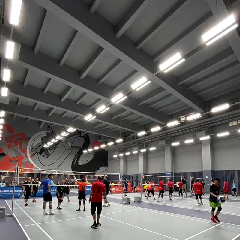 Indoor Badminton Court Light Anti-Glare LED Shadowless Honeycomb Grid Design Ping-Pong Gymnasium Aluminum Material Pendant AR111