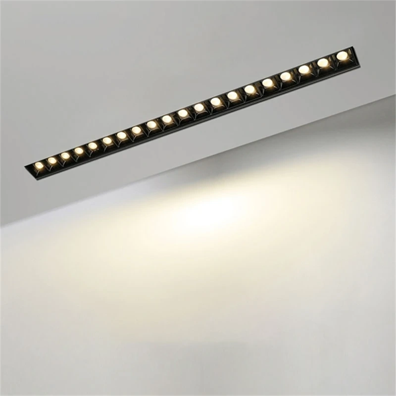 Unvisible Led Spotlights Unit Magnetic Linear Simple Design 220V Dimming Embedded Light for Living Room, Bedroom Easy To Replace