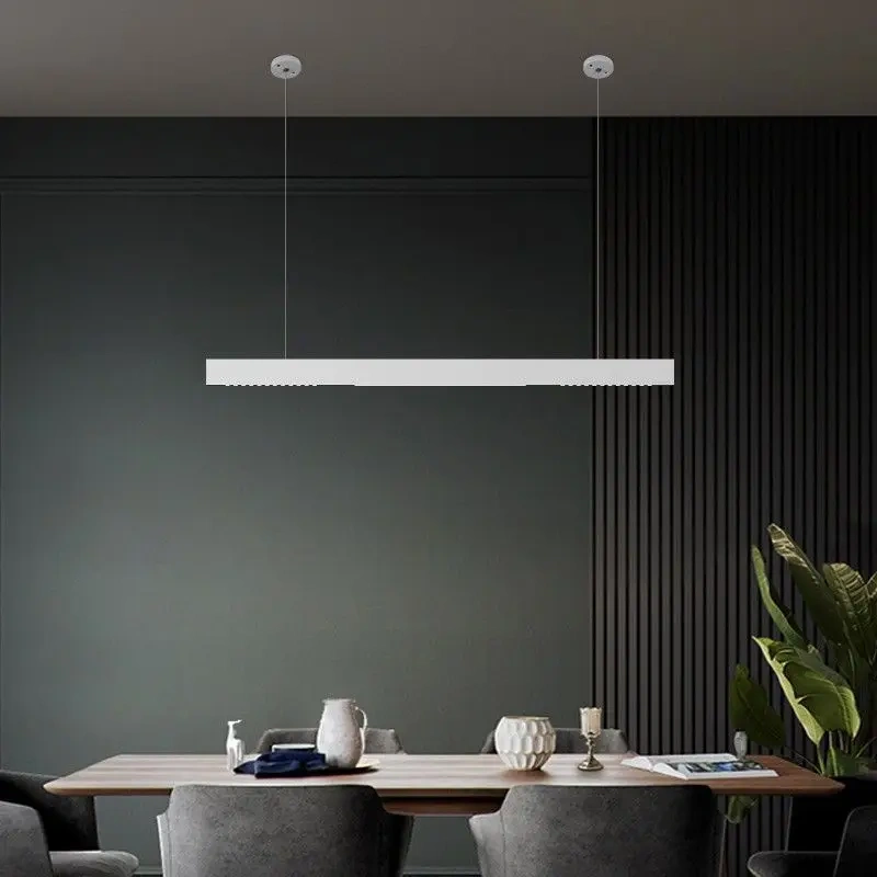 Modern Long Restaurant Chandelier Spot Table Dining Room Kitchen Island Pendant Lamp Minimalist Decor Indoor Lighting Fixture