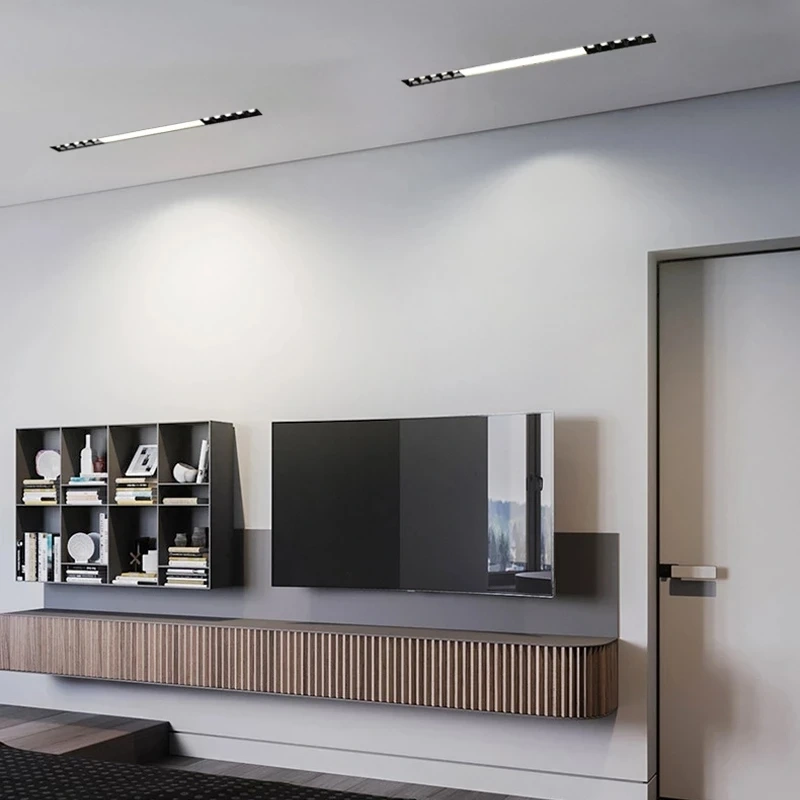Unvisible Led Spotlights Unit Magnetic Linear Simple Design 220V Dimming Embedded Light for Living Room, Bedroom Easy To Replace