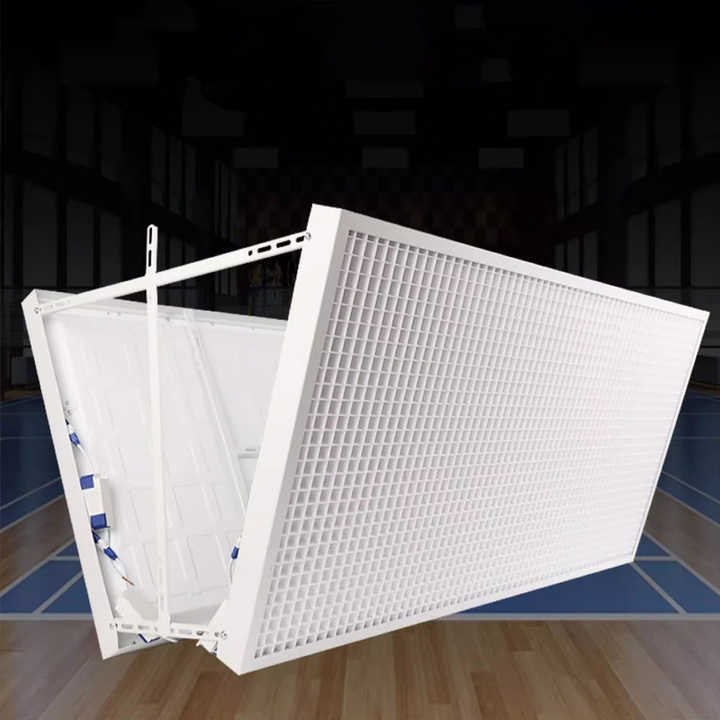 Indoor Badminton Court Light Anti-Glare LED Shadowless Honeycomb Grid Design Ping-Pong Gymnasium Aluminum Material Pendant AR111
