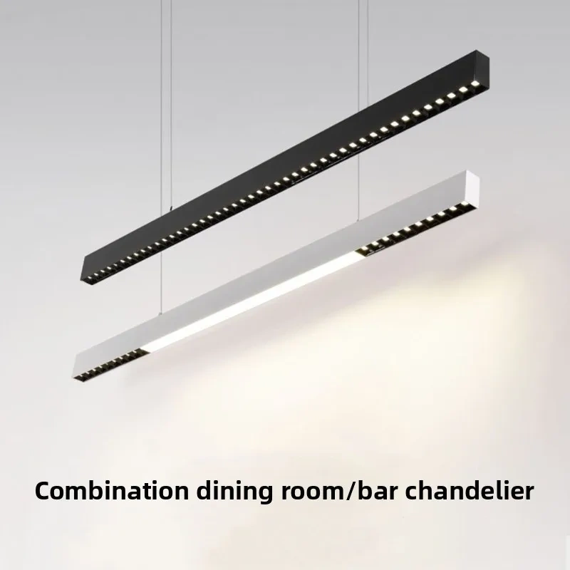 Modern Long Restaurant Chandelier Spot Table Dining Room Kitchen Island Pendant Lamp Minimalist Decor Indoor Lighting Fixture