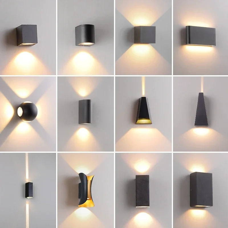 Waterproof LED Wall Light Outdoor Aluminum High Quality for Hotel Corridor Staircase