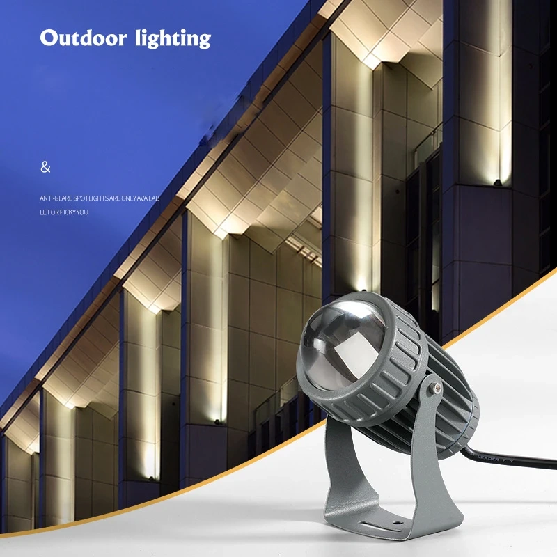 Outdoor LED Garden Wall Spotlights 20W Landscape Lighting AC220V 110V 12V  Red Green Blue RGB IP65 Waterproof One Beam Lights