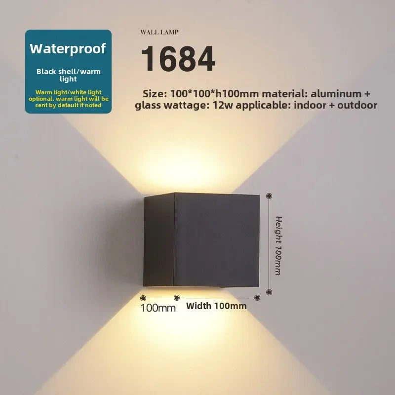 Waterproof LED Wall Light Outdoor Aluminum High Quality for Hotel Corridor Staircase