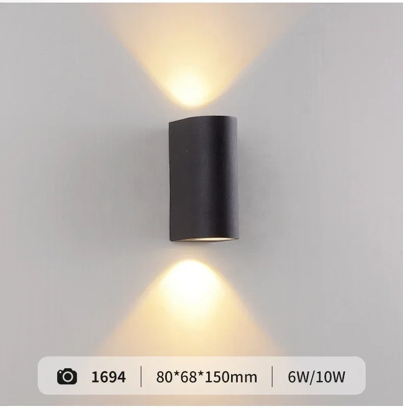 Waterproof LED Wall Light Outdoor Aluminum High Quality for Hotel Corridor Staircase