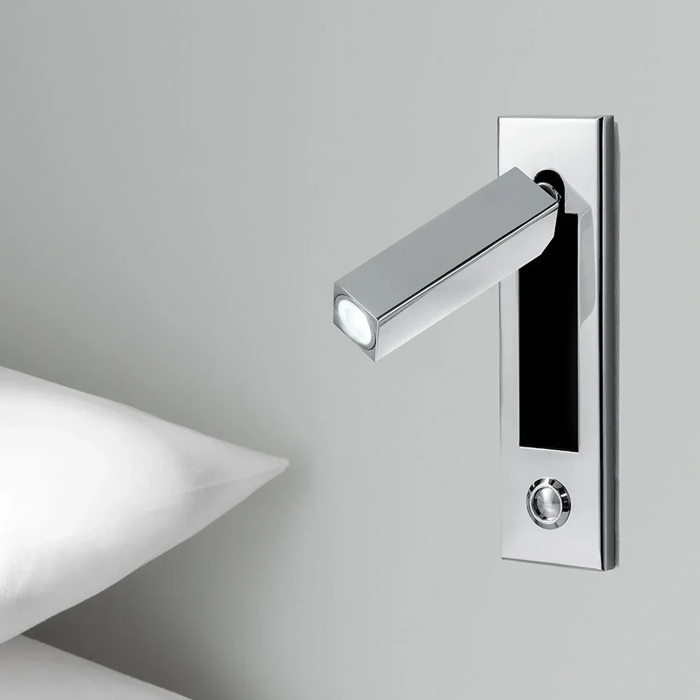 Led Wall Light Night Reading Book Lamp Bed Headboard Lights For Hotel Artistic  Bedside Lamp Push Switch Cree Chip 220V
