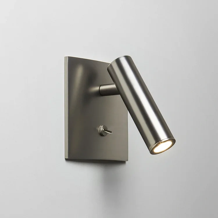 Embedded LED Reading Wall Lamp With Switch Adjustable Hotel Bedroom Bedside Headboard Sconce Spot Led Light Fixture AC110-220V