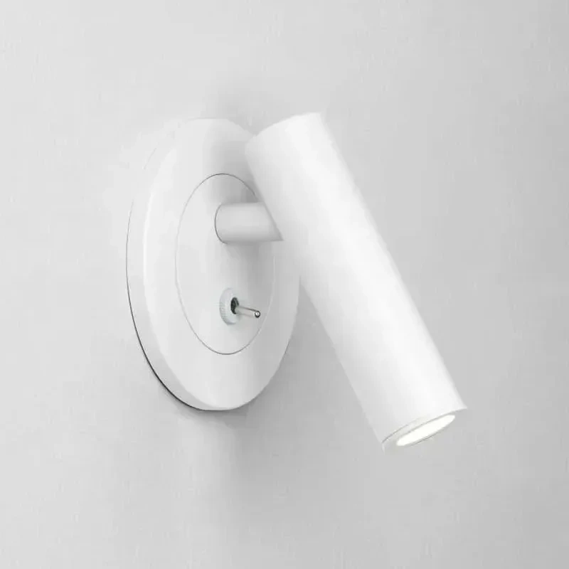 Embedded LED Reading Wall Lamp With Switch Adjustable Hotel Bedroom Bedside Headboard Sconce Spot Led Light Fixture AC110-220V