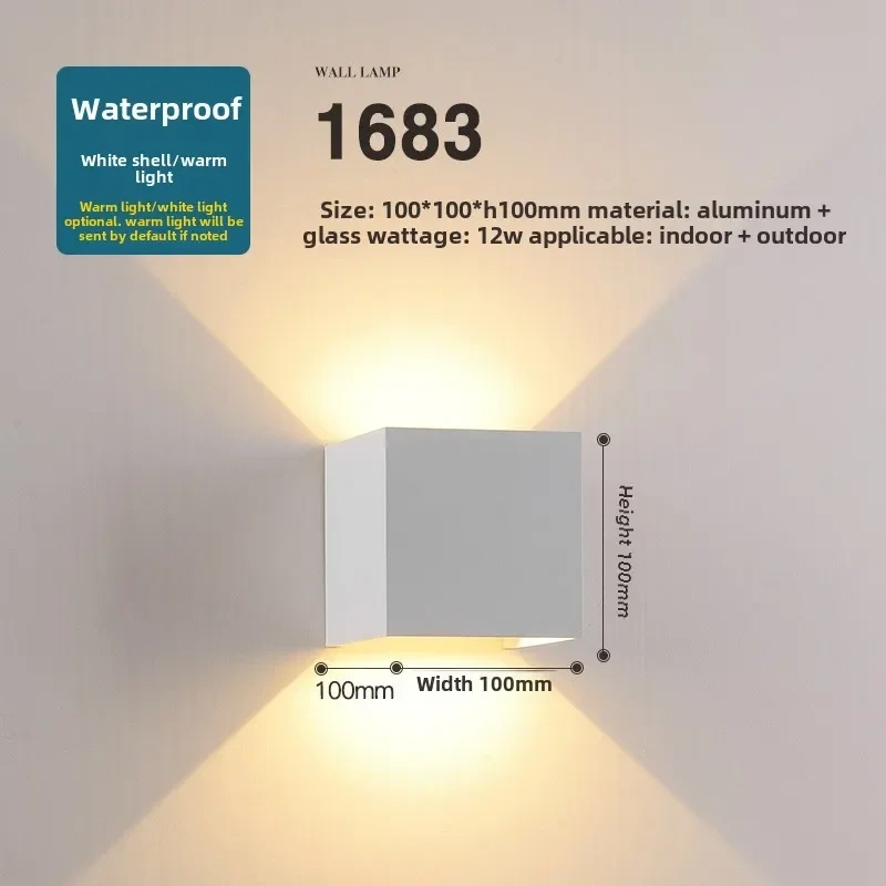 Waterproof LED Wall Light Outdoor Aluminum High Quality for Hotel Corridor Staircase
