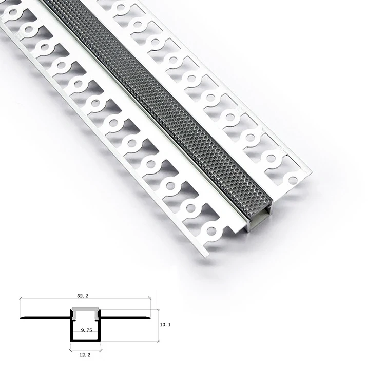 1M Aluminum Led Profile Recessed Led Bar Strip diffuser Channel Holder for Ceiling Wall Decor Linear lights Indirect Lighting