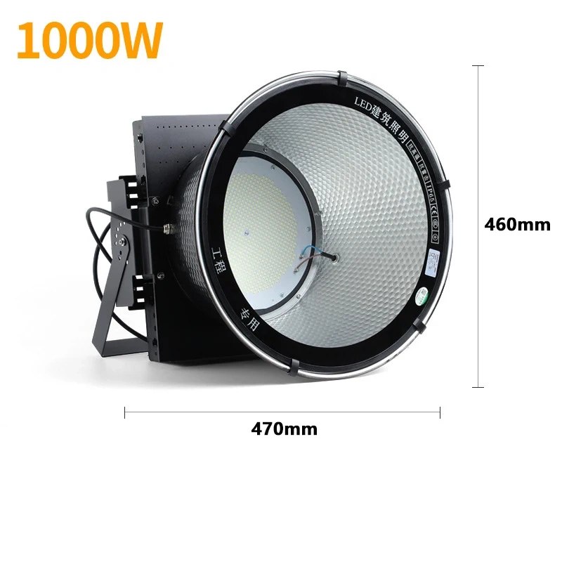 Outdoor Waterproof LED Projection Light 500W 2000W Searchlight for Construction Site Lighting Stadium Tower Pendant