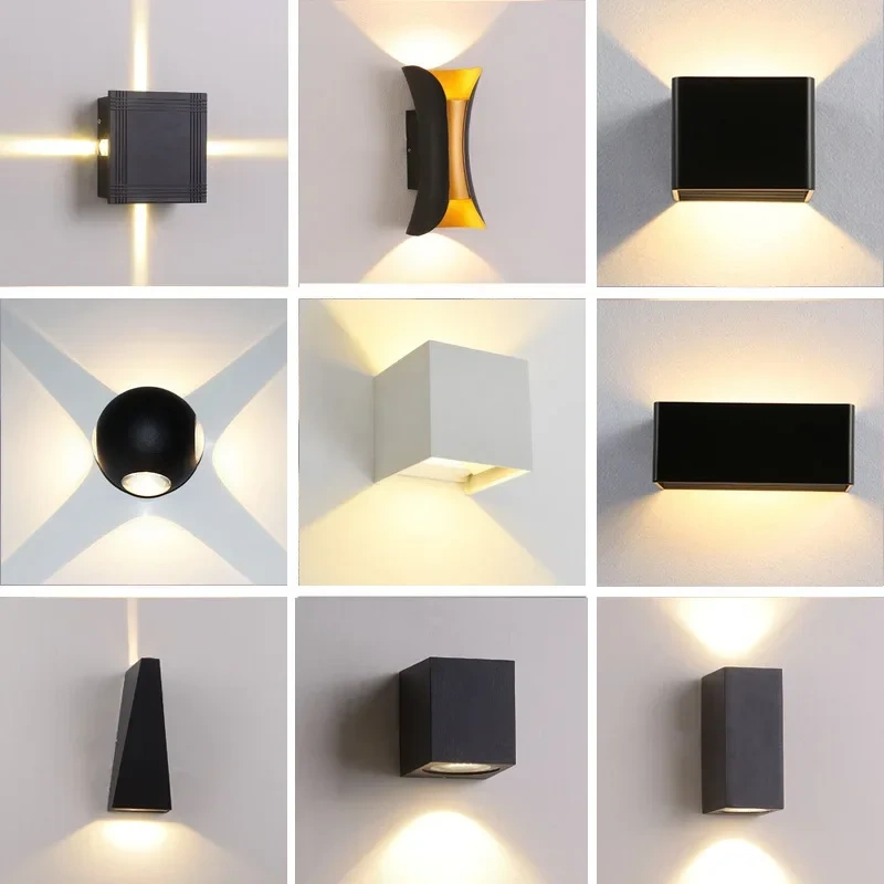 Waterproof LED Wall Light Outdoor Aluminum High Quality for Hotel Corridor Staircase