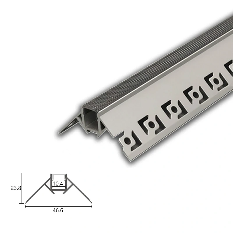 1M Aluminum Led Profile Recessed Led Bar Strip diffuser Channel Holder for Ceiling Wall Decor Linear lights Indirect Lighting