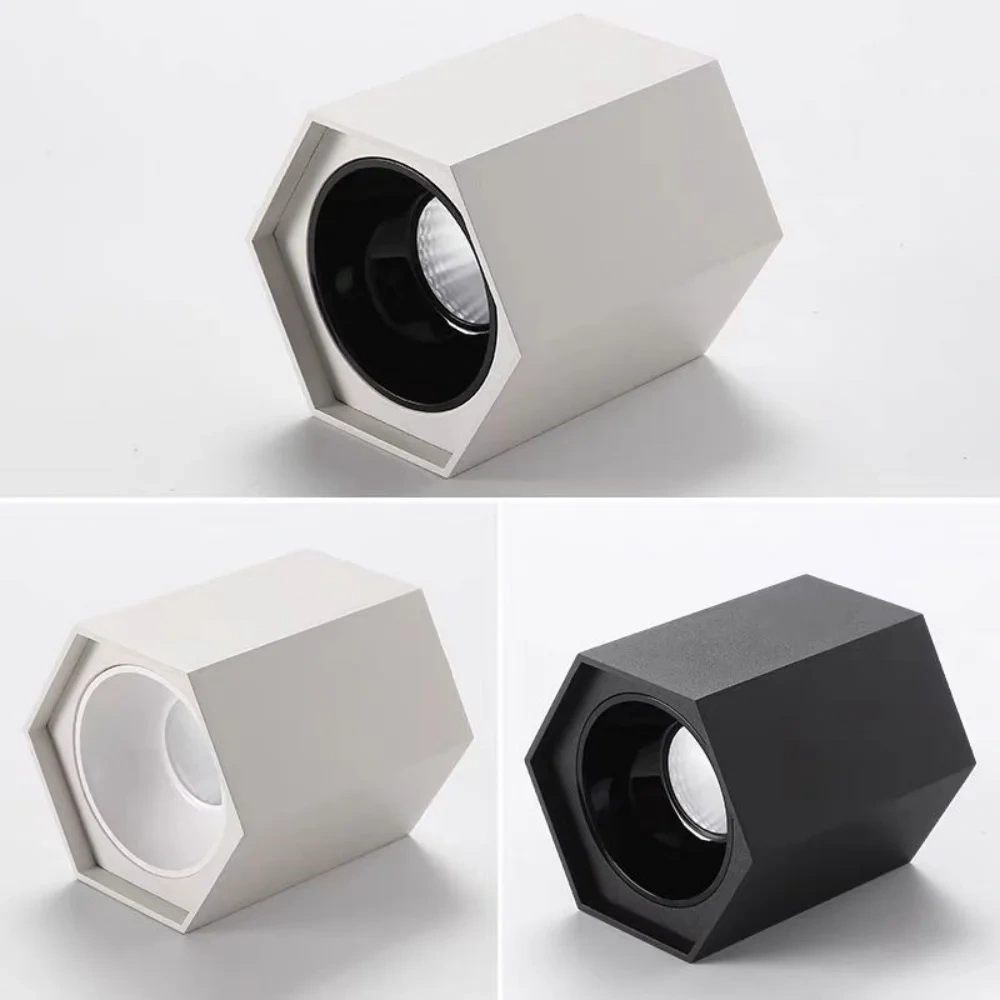 Surface mounted tube light hexagonal ceiling mounted spotlight household LED tube light LED surface mounted spotlight