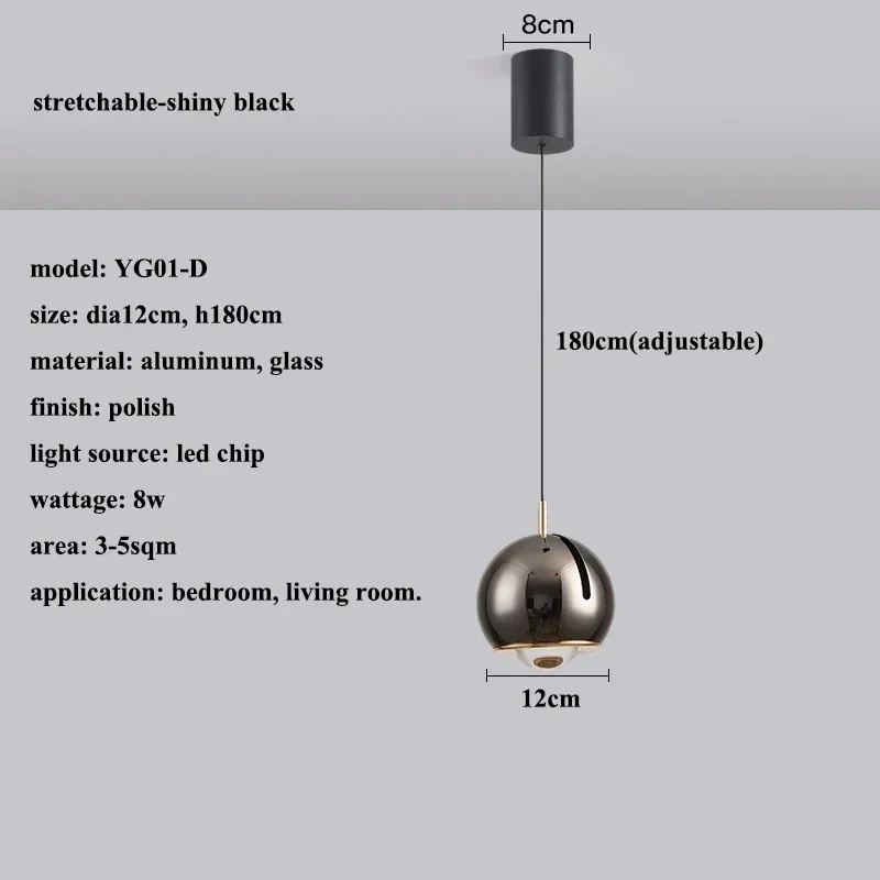 Modern Stretchable Led Pendant Lights Living Room Chandelier Lighting Home Decor Bedroom Bedside Lamparas Hanging Lamp Luminaire