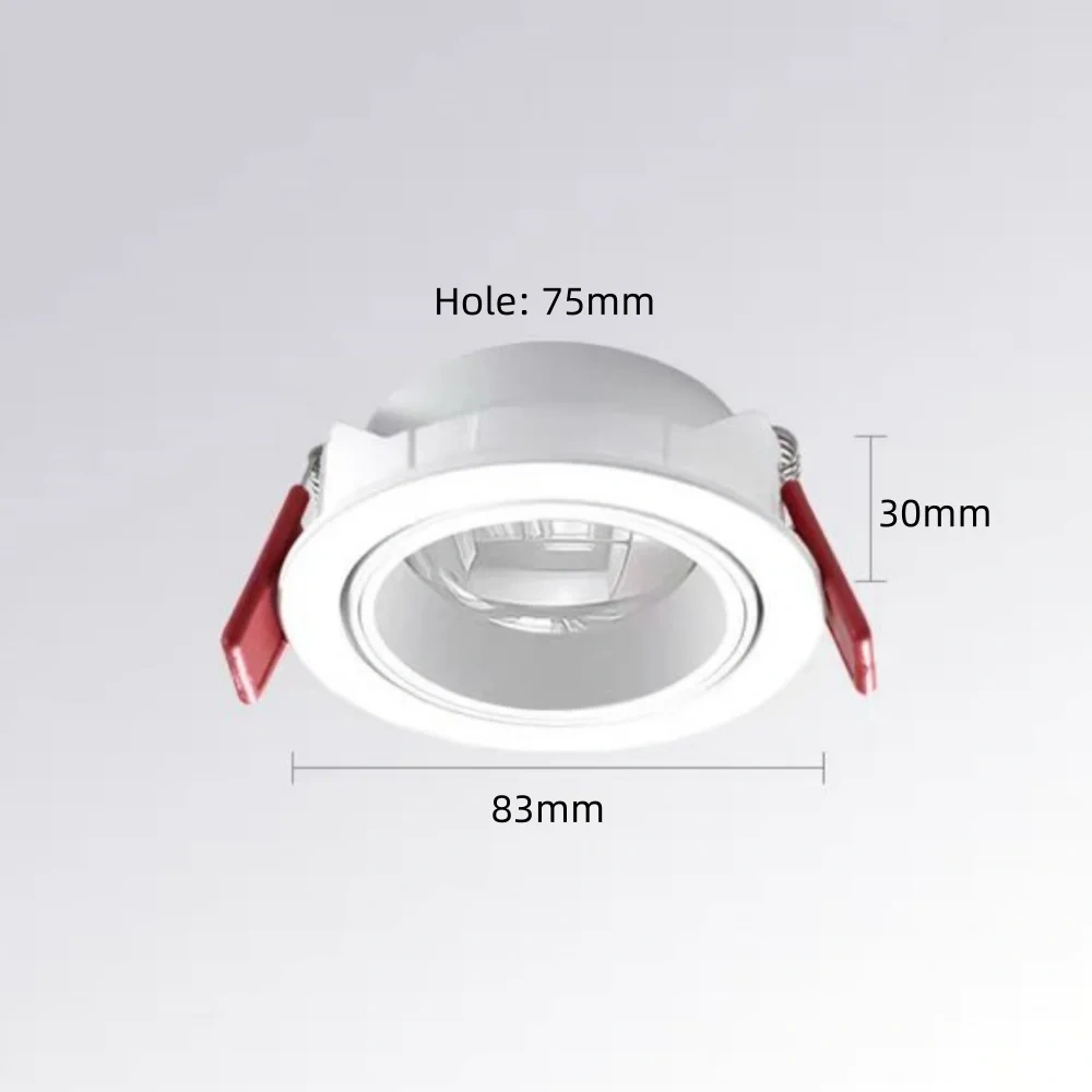 Dimming LED spotlight embedded ceiling light anti glare AC90V-265V room decoration light living room home lighting