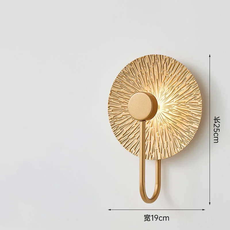 Bedside Wall lamp Leaf lamps bedroom, living room, background wall, corridor Atmosphere Wall light
