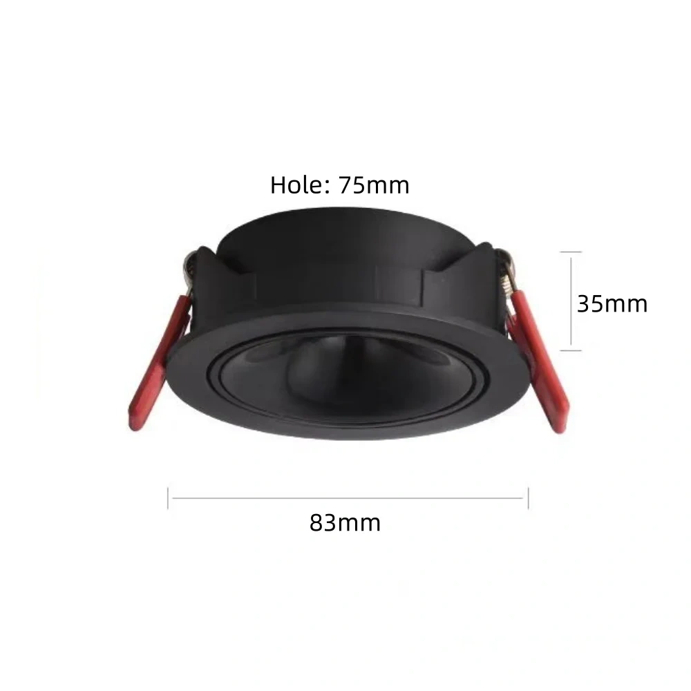 Dimming LED spotlight embedded ceiling light anti glare AC90V-265V room decoration light living room home lighting