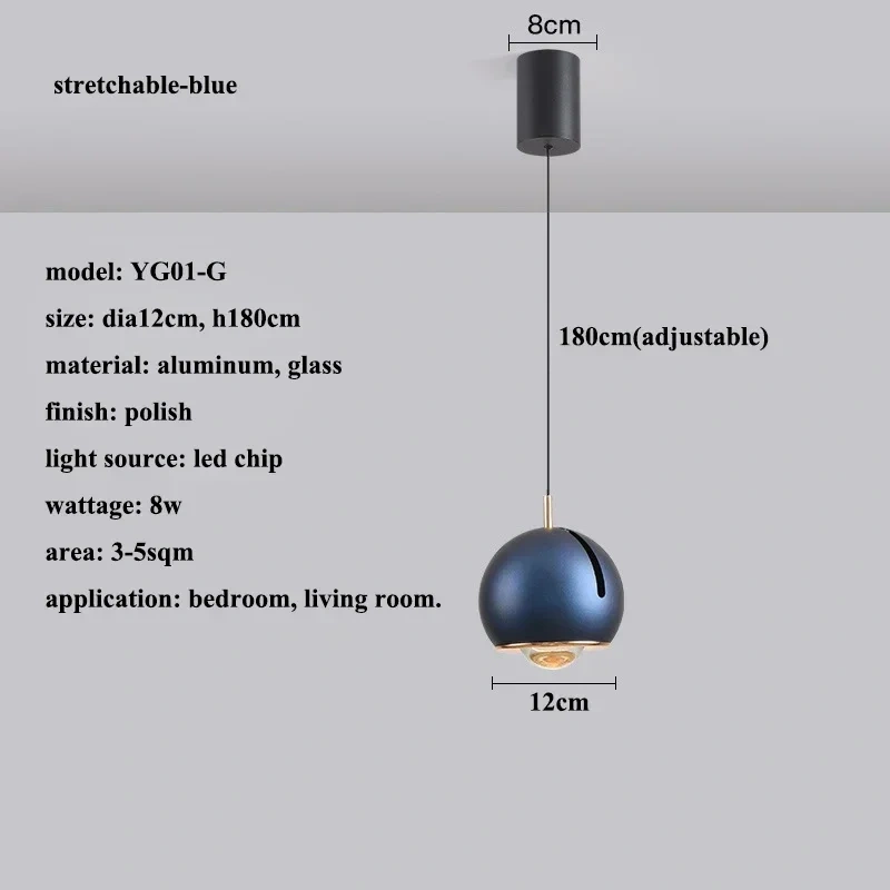 Modern Stretchable Led Pendant Lights Living Room Chandelier Lighting Home Decor Bedroom Bedside Lamparas Hanging Lamp Luminaire