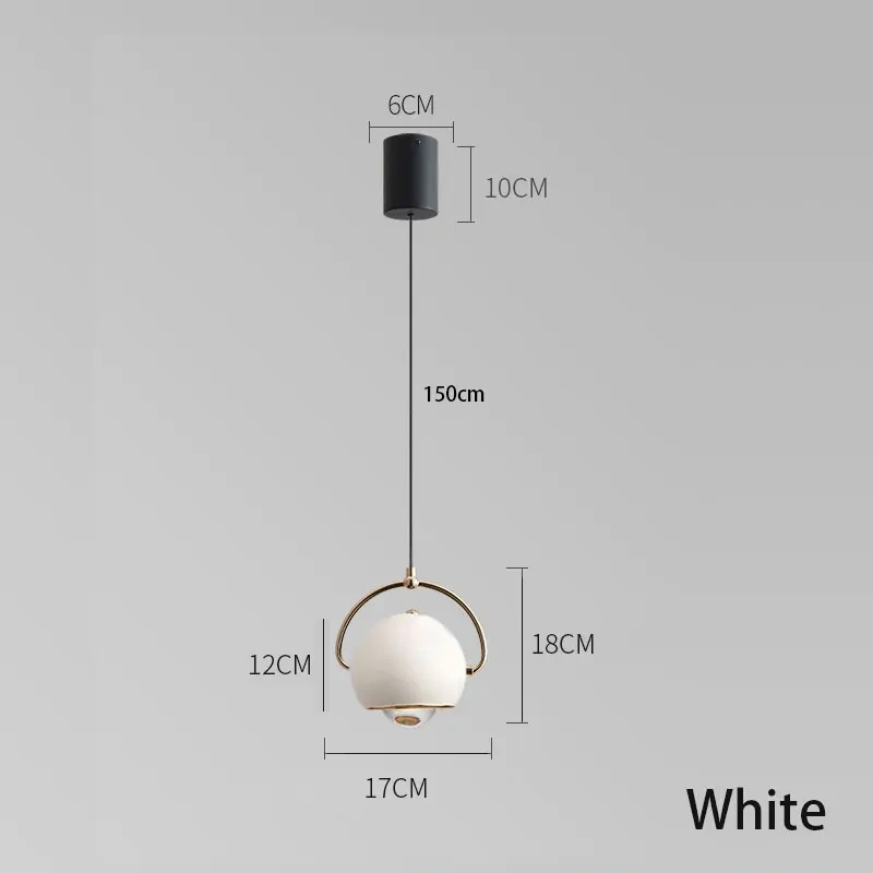Luxurious Ball Pendant light lens Bedroom Bedside light Background wall decoration Dining Bar Villa designer Hanging lamps Drop