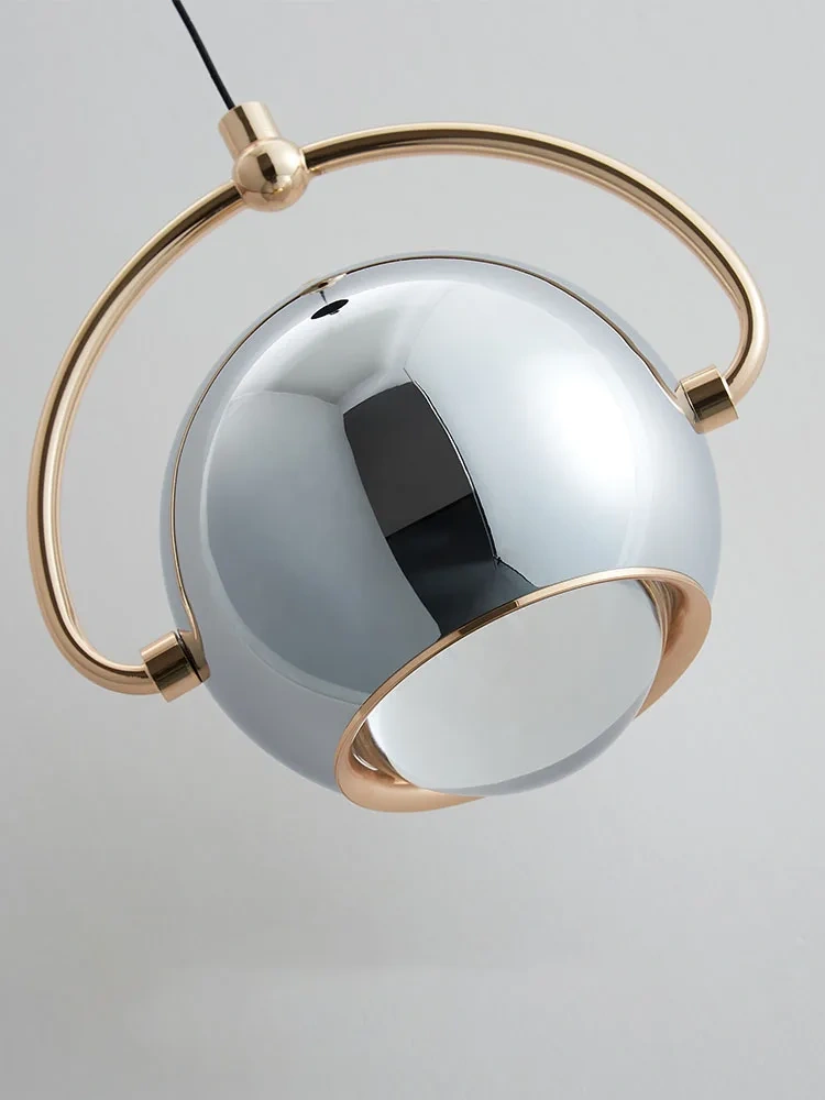 Luxurious Ball Pendant light lens Bedroom Bedside light Background wall decoration Dining Bar Villa designer Hanging lamps Drop