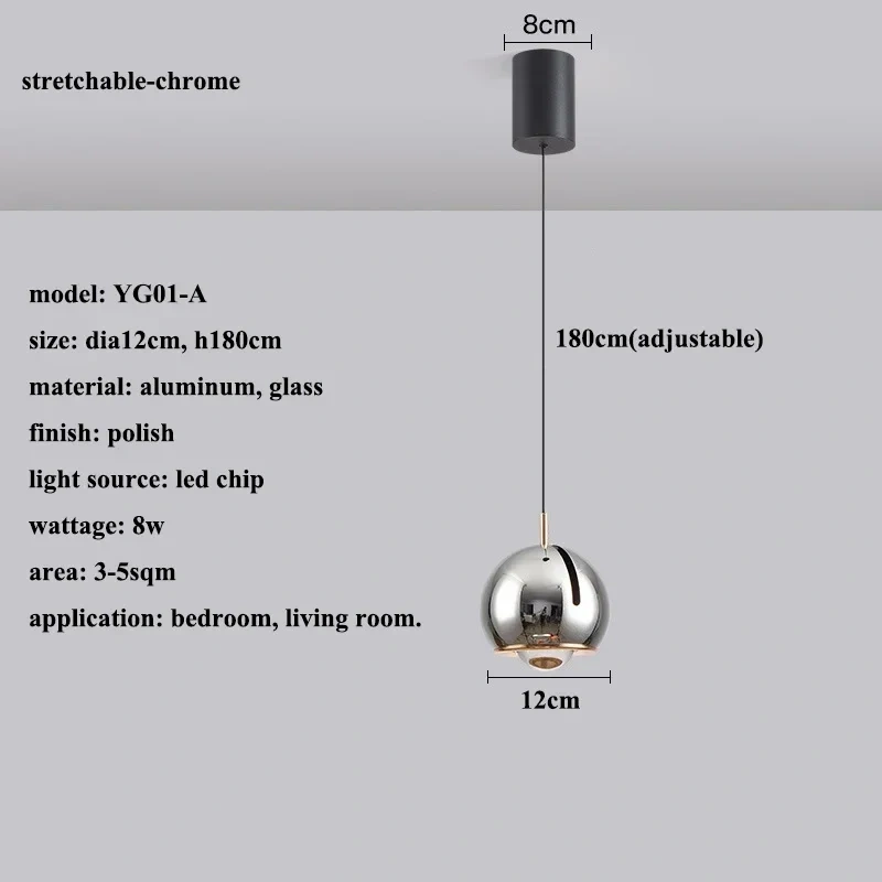 Modern Stretchable Led Pendant Lights Living Room Chandelier Lighting Home Decor Bedroom Bedside Lamparas Hanging Lamp Luminaire