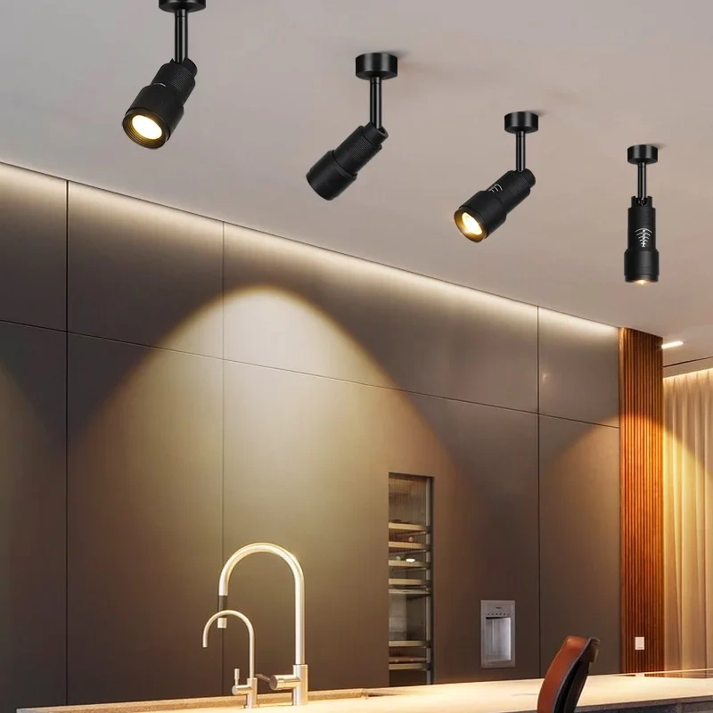 LED Ceiling Lamp Spot  Zoom 15-60 Degrees COB Downlights Track Light 7W 15W Lights AC220V Led Lights For Room Hotel Bedchamber