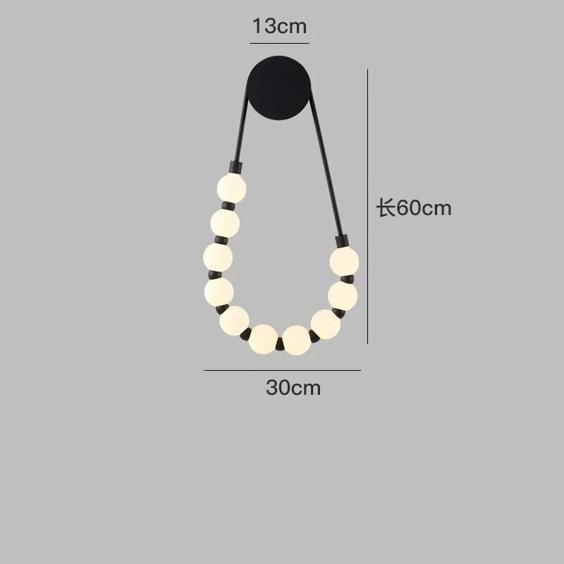 Creative Wall lamp Necklace lamp Background decoration lamp Modern Simple Bedroom Bedhead  Wall lamp living room